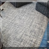 DR03. West Elm ”Heather Basketweave” rug. Approx. 8'11” x 11'10” 